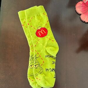 McDonalds Grinch Socks